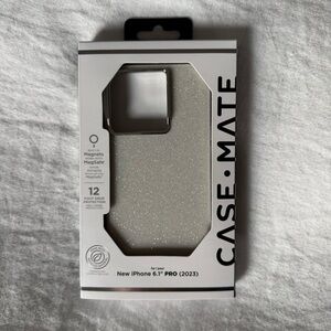 Case-Mate Glitter Case for iPhone 15 Pro 6.1" (2023) - Silver